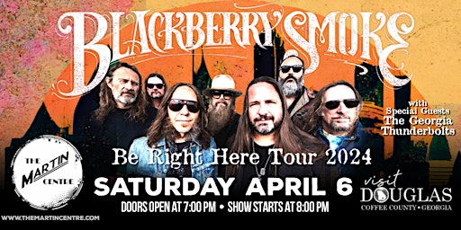 Imagem principal do evento Blackberry Smoke  with Special Guest Georgia Thunderbolts