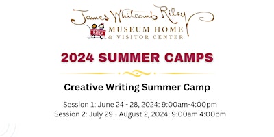 JWR Museum Home, Creative Writing Summer Camp primary image