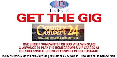 Imagem principal do evento Get the Gig - Country Concert '24 Edition Week 4