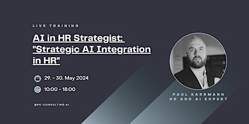 Imagem principal do evento AI in HR Strategist: "Strategic AI Integration in HR"