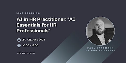 Imagem principal do evento AI in HR Practitioner: "AI Essentials for HR Professionals"