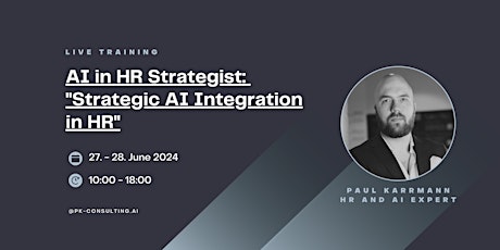 Hauptbild für AI in HR Strategist: "Strategic AI Integration in HR"