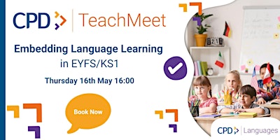 Imagem principal do evento Embedding Language Learning  in EYFS/KS1