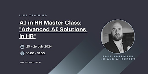 Imagen principal de AI in HR Master Class: "Advanced AI Solutions in HR"