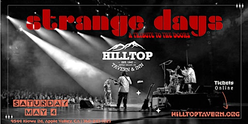 Imagem principal do evento Strange Days - A Tribute to The Doors