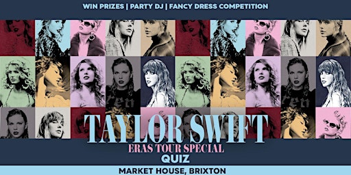 Imagem principal do evento The Ultimate Taylor Swift Quiz - Eras Tour Special