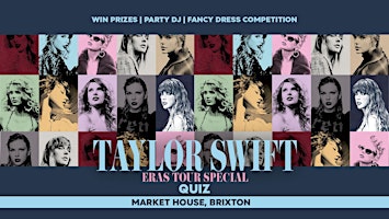 Imagem principal do evento The Ultimate Taylor Swift Quiz - Eras Tour Special