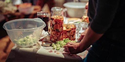 Imagem principal de Learn to Ferment: Sauerkraut & Fermented Pickles at Suffolk Yoga!