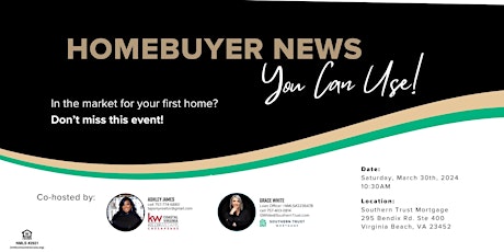 Homebuyer News You Can Use!