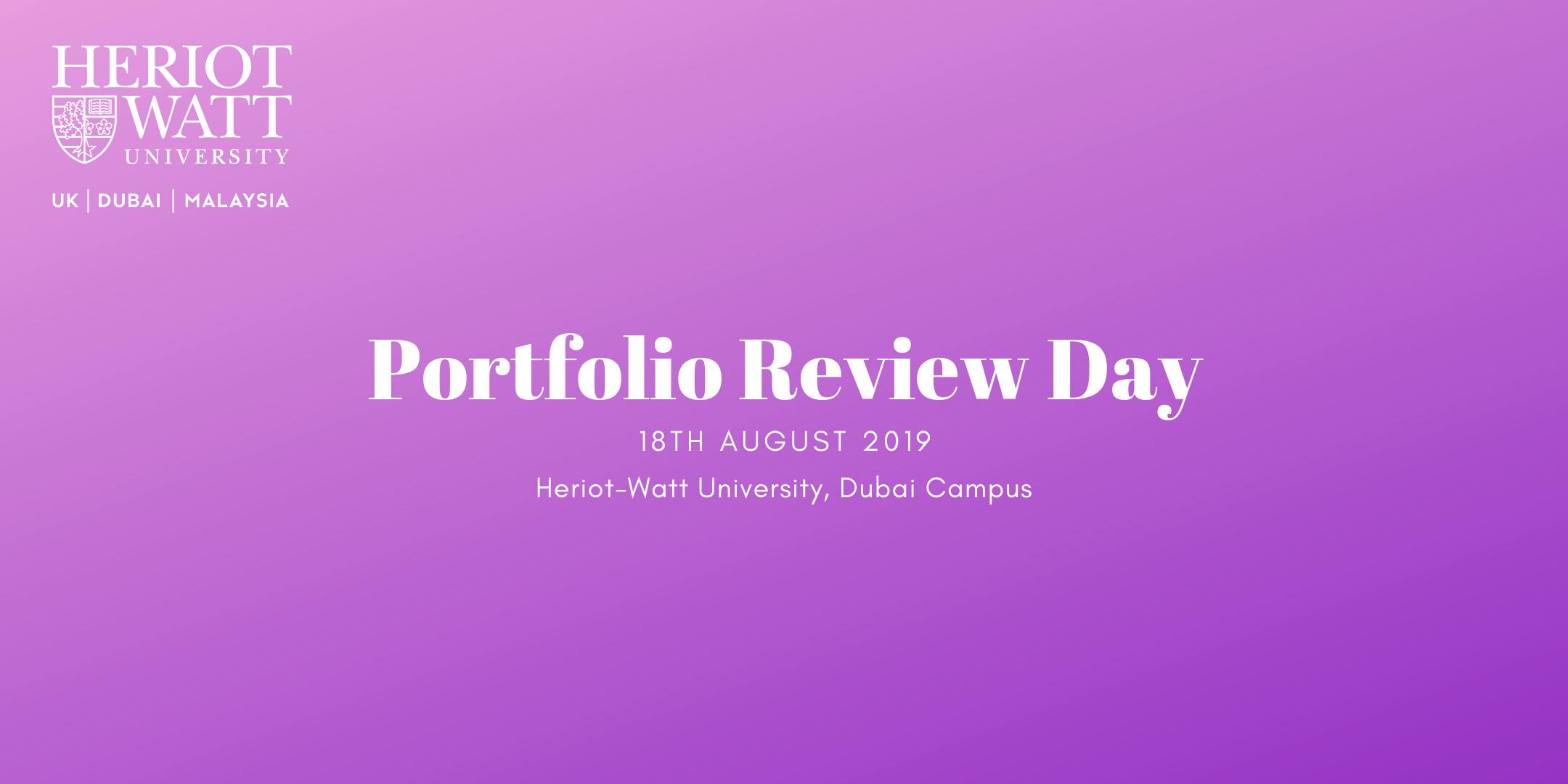 Portfolio Review Day