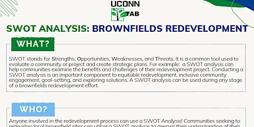 Imagen principal de UConn TAB Webinar - SWOT Analysis (A Community Engagement Tool)