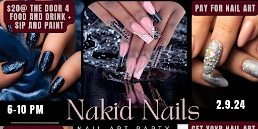 Imagem principal de Naked Nails: Sip and Paint Party