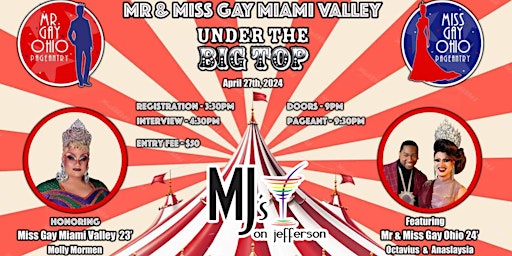 Imagem principal do evento Mr & Miss Gay Miami Valley Under the Big Top