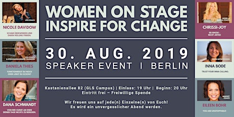 Hauptbild für WOMEN ON STAGE INSPIRE FOR CHANGE