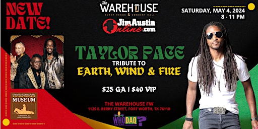 Imagem principal do evento Taylor Pace Tribute to Earth, Wind & Fire