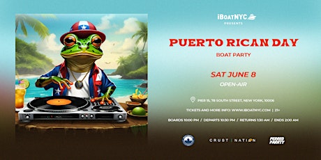 Hauptbild für PUERTO RICAN DAY Weekend | Latin Boat Party Yacht Cruise NYC