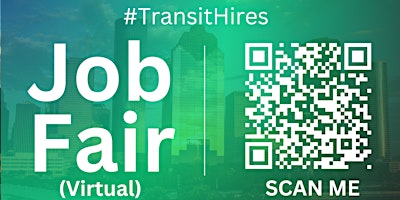 Immagine principale di #TransitHires Virtual Job Fair / Career Expo Event #Houston #IAH 