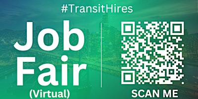 Primaire afbeelding van #TransitHires Virtual Job Fair / Career Expo Event #SFO