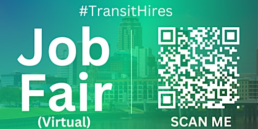 Hauptbild für #TransitHires Virtual Job Fair / Career Expo Event #DesMoines