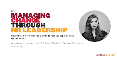 Managing Change through People Leadership (Webinar) primary image