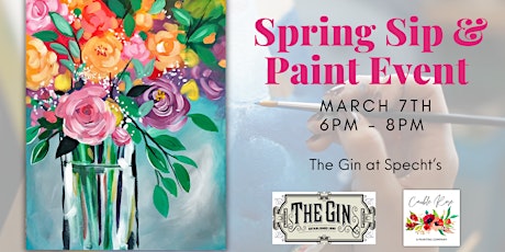 Imagen principal de 3/7 - Spring Paint & Sip Event at The Gin at Specht's Texas