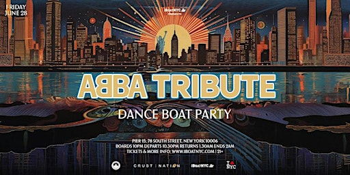 Imagem principal do evento A Tribute to ABBA - Disco on the Hudson Yacht Cruise Party