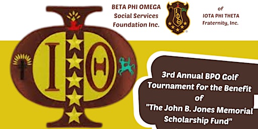 Imagem principal do evento 3rd Annual Golf Tournament for the John B. Jones Memorial Scholarship Fund