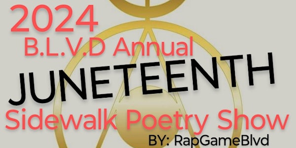 Juneteenth Sidewalk Poetry Show