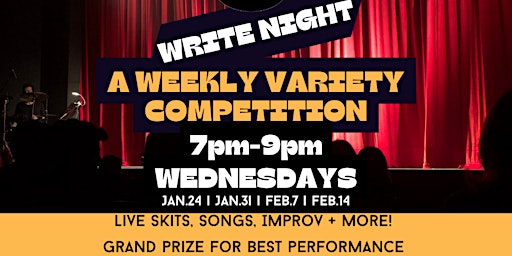 Image principale de Write Night Wednesday Competition