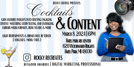 Cocktails & Content Workshop