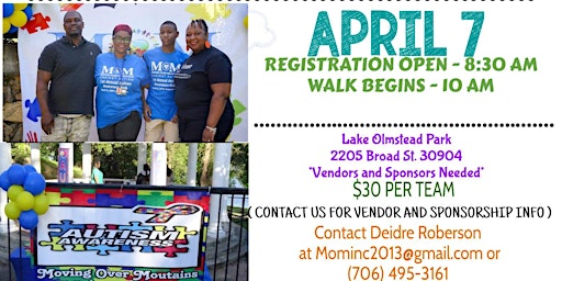 Primaire afbeelding van 2nd Annual Autism Awarness Walk-A-Thon
