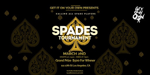 SPADES TOURNAMENT ♠️ primary image