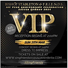 BISHOP STAPLETON & FRIENDS SPECIAL VIP TICKET