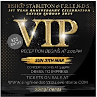 Primaire afbeelding van BISHOP STAPLETON & FRIENDS SPECIAL VIP TICKET