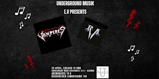 Imagem principal do evento Metal mit RA Metal und Coverrock mit den Lüdenscheid Vampires