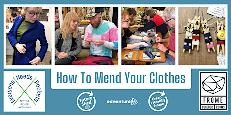 Imagem principal do evento How To Mend Your Clothes with Everyone Needs Pockets at Frome Boulder Rooms
