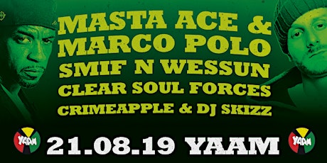 Monsters of Rap w. Masta Ace & Marco Polo, Smif N Wessun, Clear Soul Forces u.a.