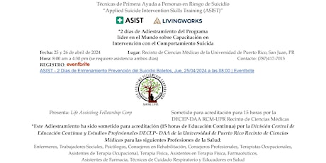 ASIST - 2 Días de Entrenamiento Prevención del Suicidio