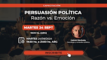 Primaire afbeelding van Persuasión política. Emoción vs. Razón
