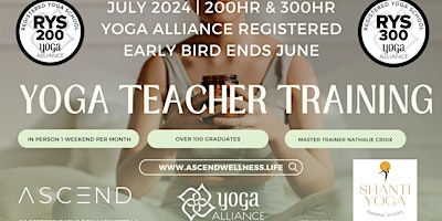 Yoga Teacher Training 200hr & 300hr RYT primary image