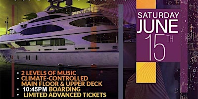 Hauptbild für NYC HipHop vs Reggae Saturday Night Cruise Jewel Yacht Skyport Marina 2024