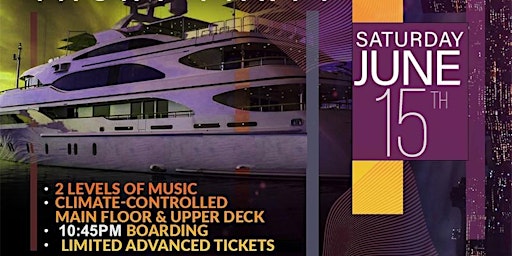 Primaire afbeelding van NYC HipHop vs Reggae Saturday Night Cruise Jewel Yacht Skyport Marina 2024