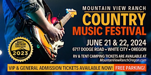 Hauptbild für 6th Annual Mountain View Ranch Country Music Festival 2024