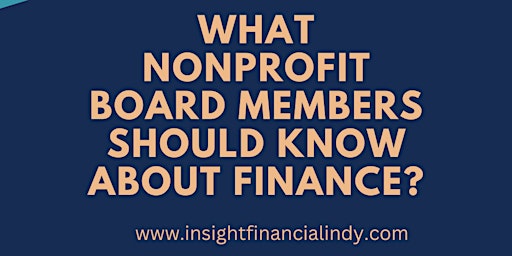 Imagen principal de What Nonprofit Board Should Know about Finance?