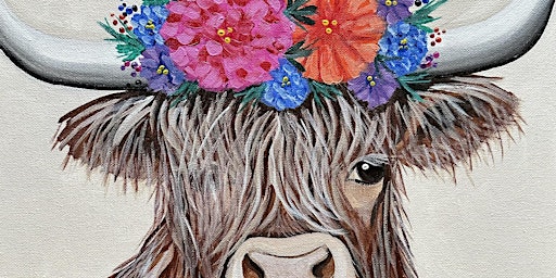 Flower Cow Paint Party