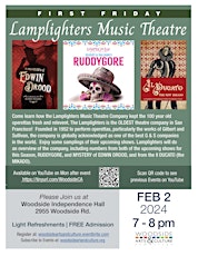 Hauptbild für Lamplighters Music Theatre!  At the NEXT First Friday in Woodside!