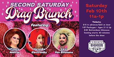 Second Saturday Drag Brunch - February 10th primary image
