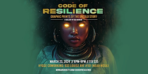 Imagem principal do evento Code of Resilience: Graphic Prints of the Untold Story