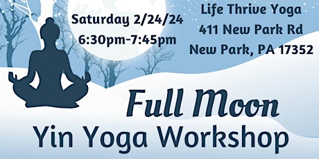 Full Moon Yin Yoga Workshop primary image