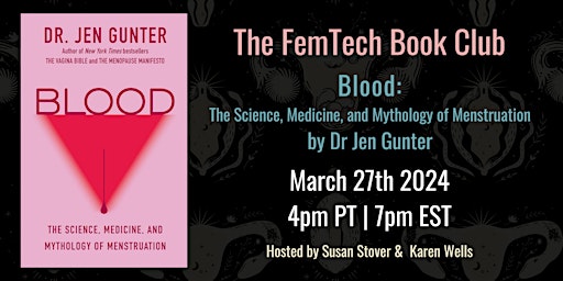 FemTech Book Club - Blood by Dr Jen Gunter primary image